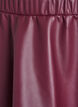 Korte skaterskirt in imitatieleer, Donker Bordeaux, Packshot image number 2