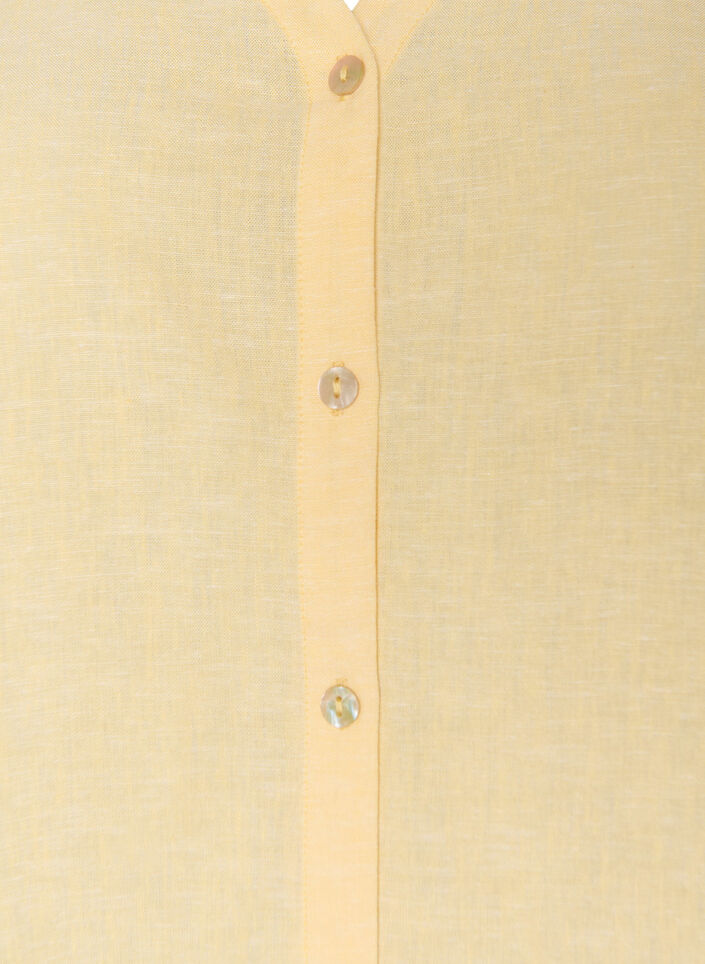 Blouse in linnen en viscose met V-hals, 1211, Packshot image number 2