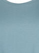 T-shirt &agrave; manches courtes en coton m&eacute;lang&eacute;, Bleu, Packshot image number 2