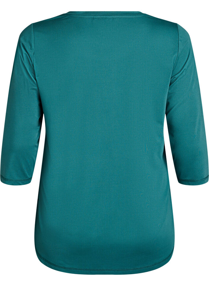 Training blouse met 3/4 mouwen, Groen, Packshot image number 1