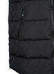 Lange vest met capuchon en zakken, Zwart, Packshot image number 3