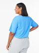 Sportief T-shirt in biologisch katoen, Blauw, Model image number 2