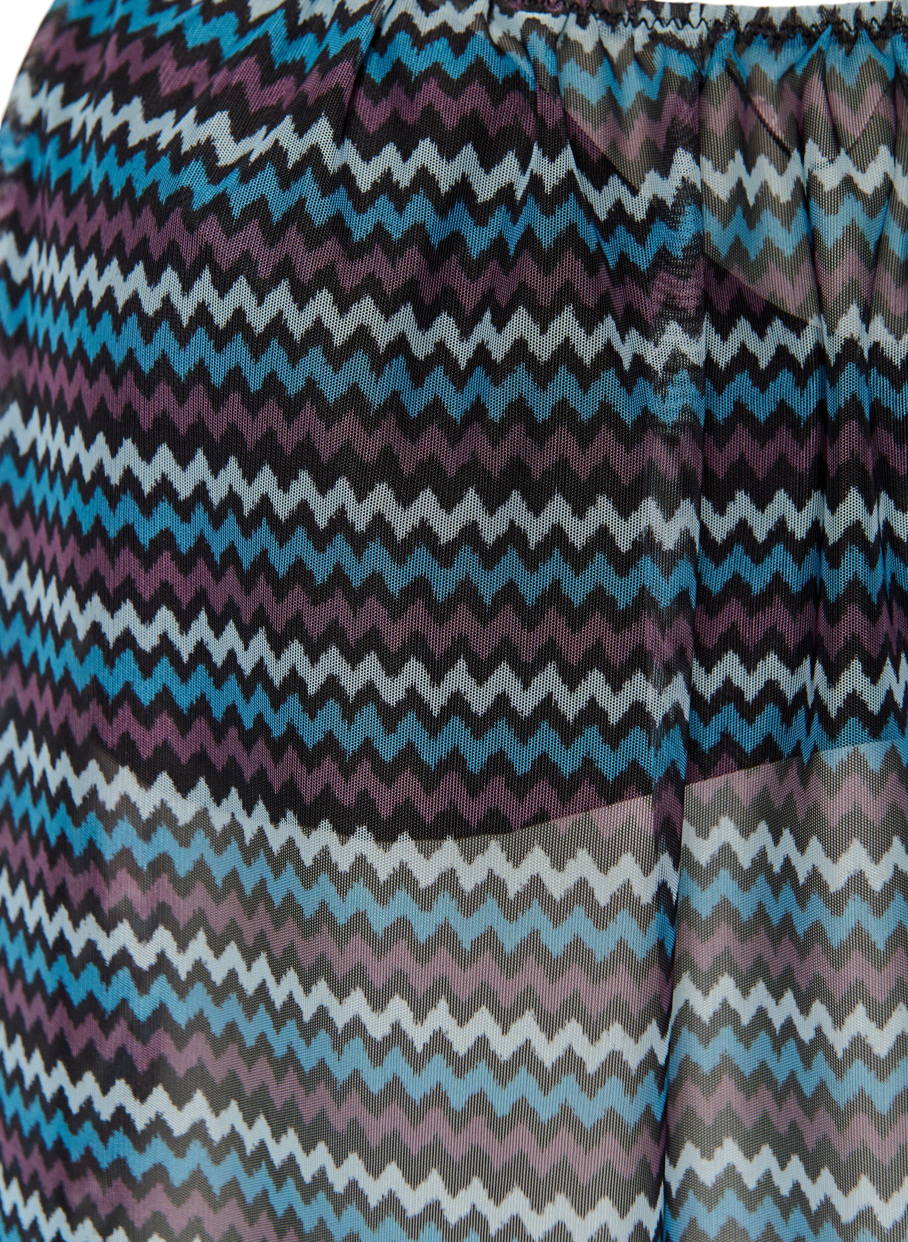 ZizziTankinitop met patroon en beugel en gekruiste banden, Blauw, Packshot image number 2