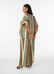 Losse viscose broek met strepen, Bruin, Model image number 1