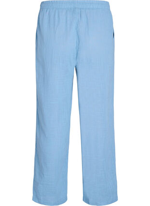 ZizziFLASH - Broek met rechte pijpen en een hoge taille, Blauw, Packshot image number 1