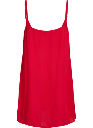ZizziEffen viscose jurk met bandjes, Rood, Packshot image number 1