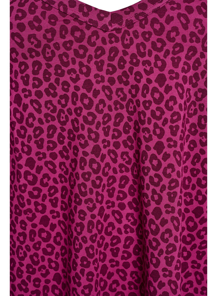 Nacht top met bandjes en V-hals, Roze, Packshot image number 2