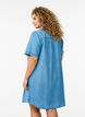 Denim shirtjurk met korte mouwen, Blauw, Model image number 2