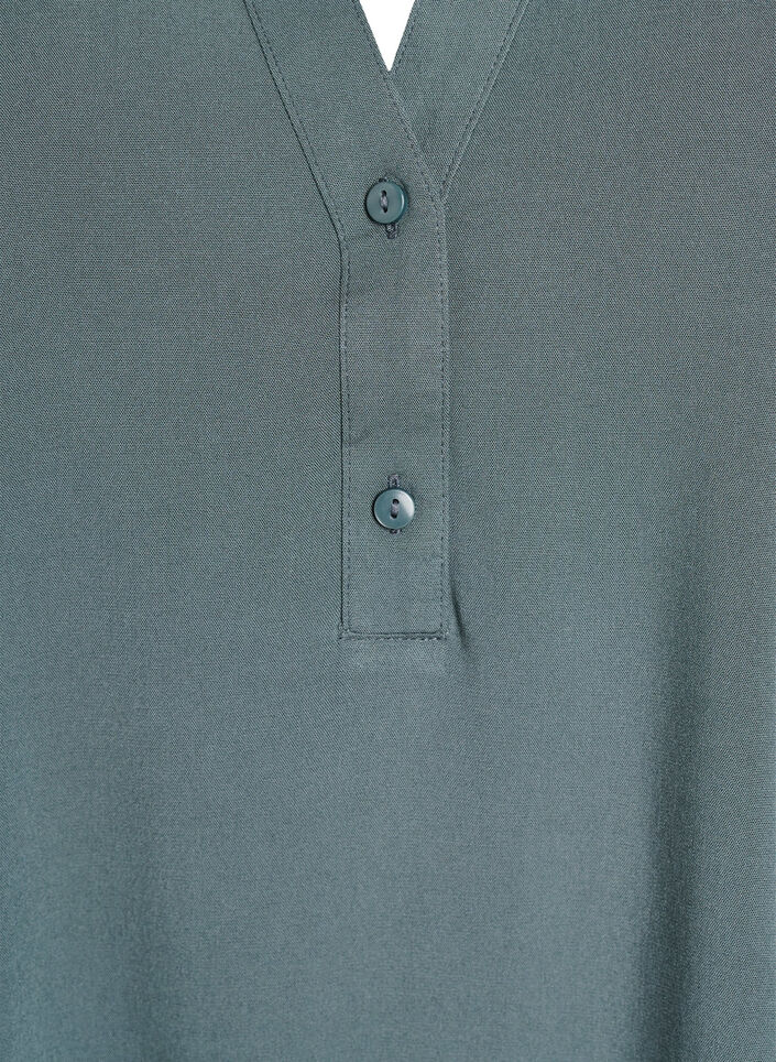 Chemisier en viscose sans manches, Vert fonc&eacute;, Packshot image number 2