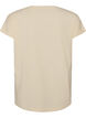T-shirt met decoratieve print aan de voorkant, Vanille, Packshot image number 1