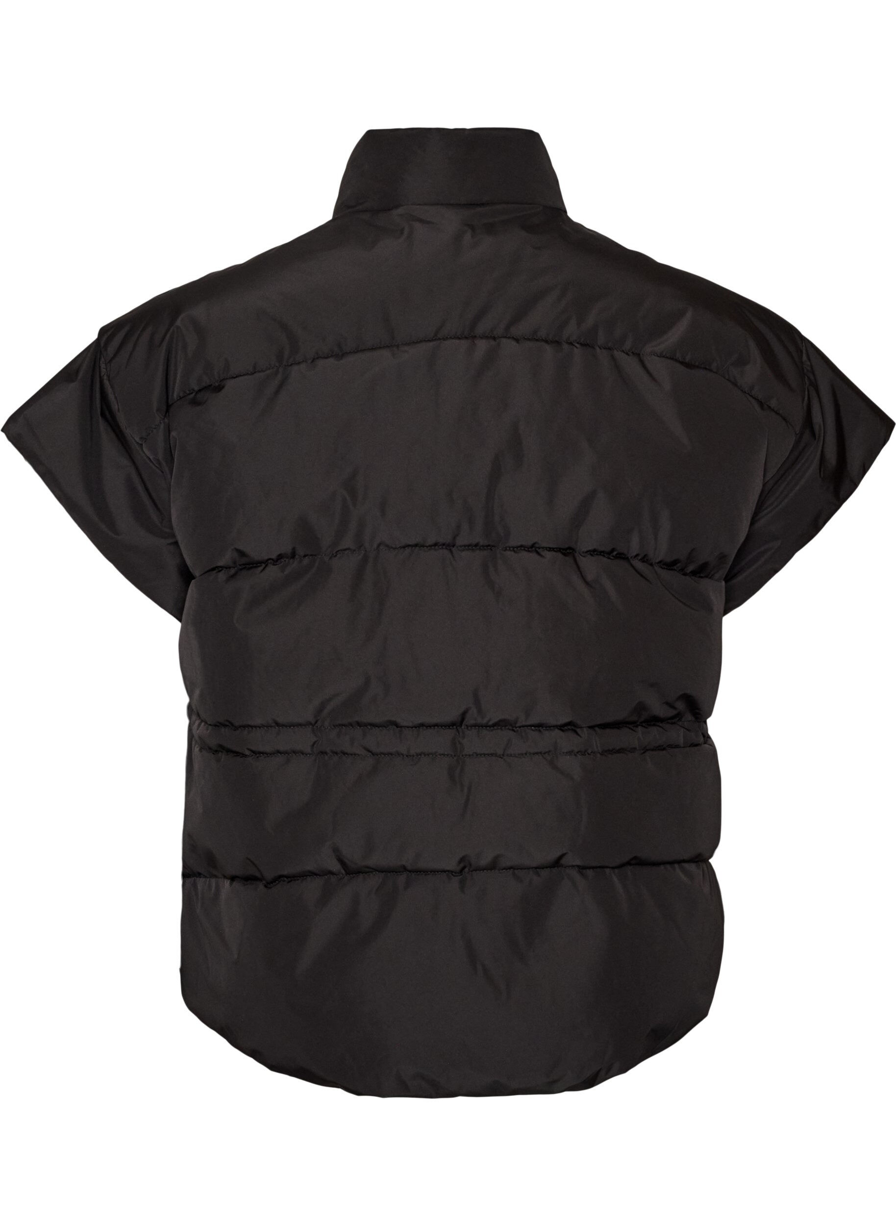 ZizziPuffer gilet met verstelbare taille, Zwart, Packshot image number 1