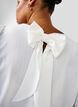 Blouse met korte mouwen en een strik op de rug, Bright White, Model image number 2