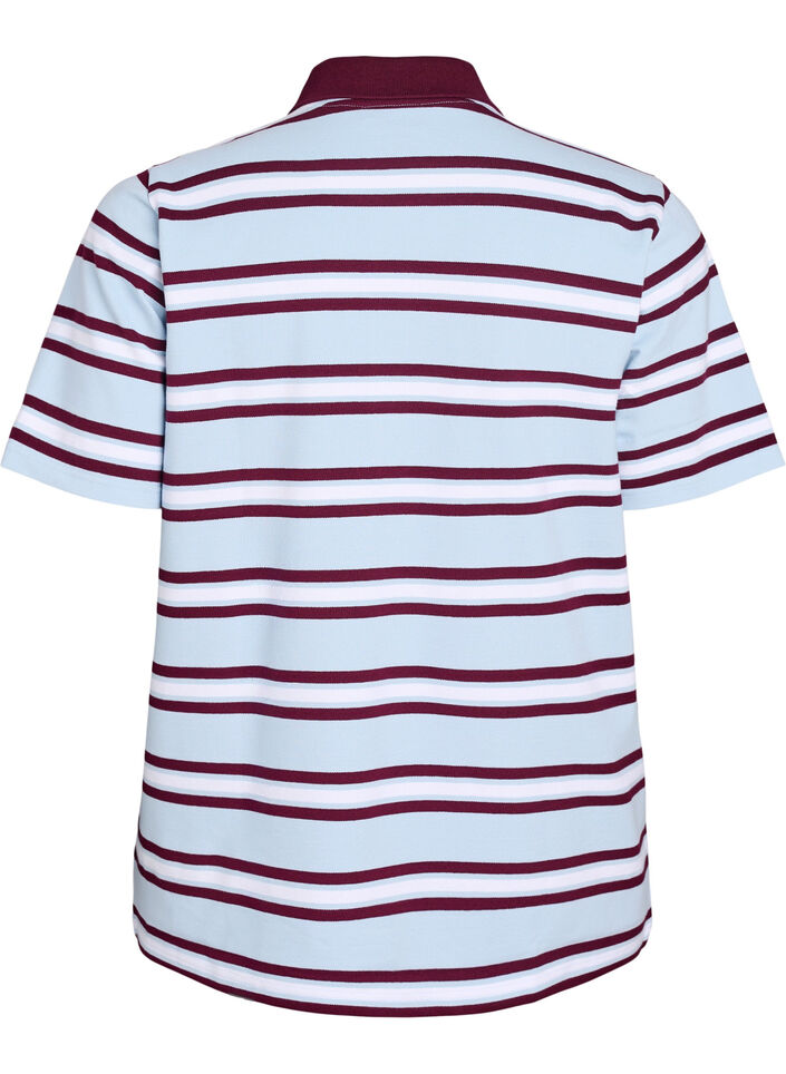 Poloshirt met korte mouwen, Blauw, Packshot image number 1