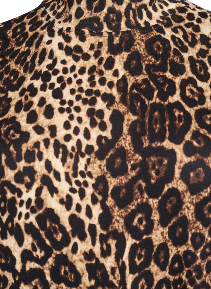 FLASH - Jurk met lange mouwen en col, Zwart, Packshot image number 2