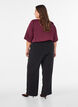 Satijnen blouse met ellebooglange mouwen, Rood, Model image number 2