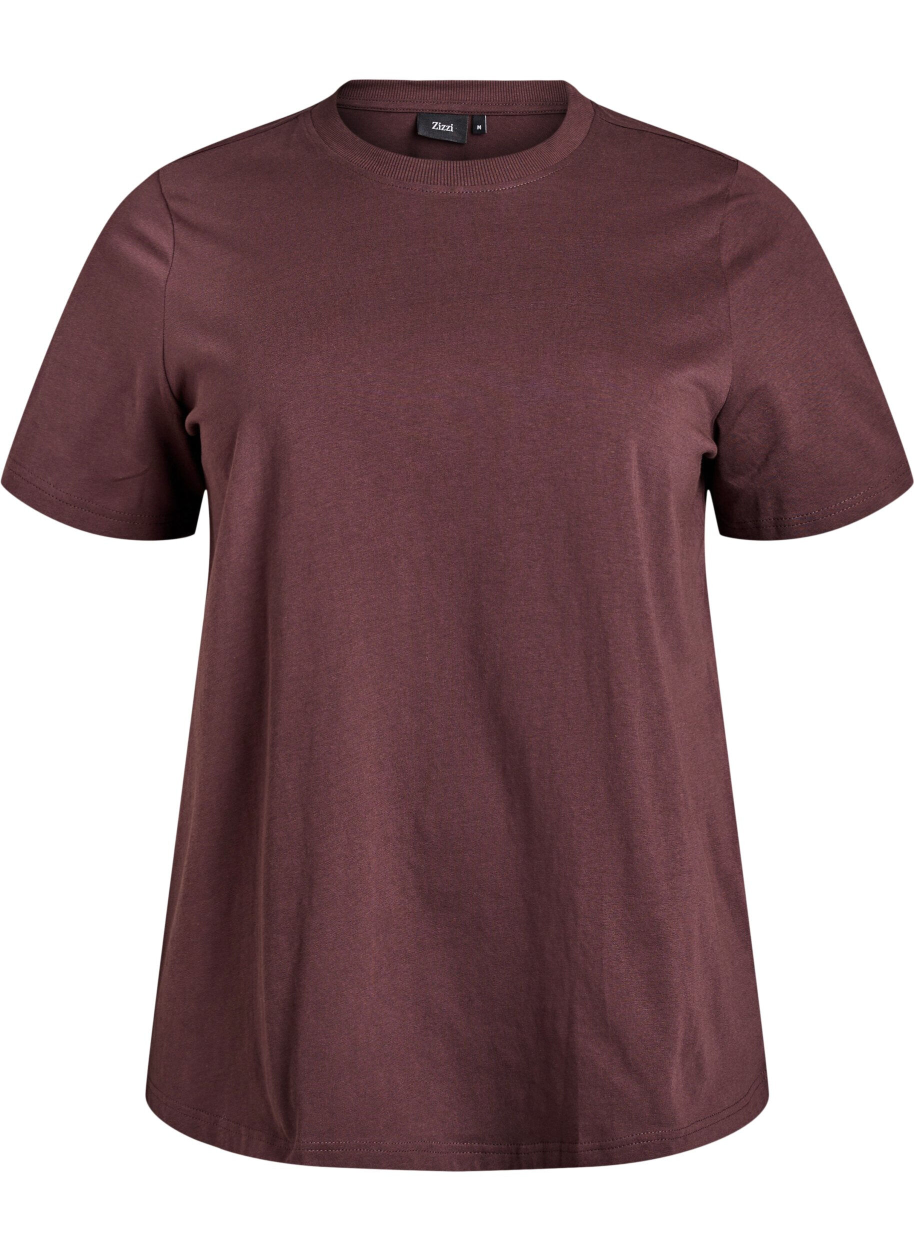 Basic katoenen T-shirt met ronde hals