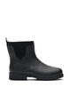 Wide fit - Korte regenlaarzen met elastische neopreen schacht, Zwart, Packshot image number 0