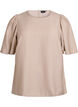 Blouse met korte, wijde mouwen, Beige, Packshot image number 0