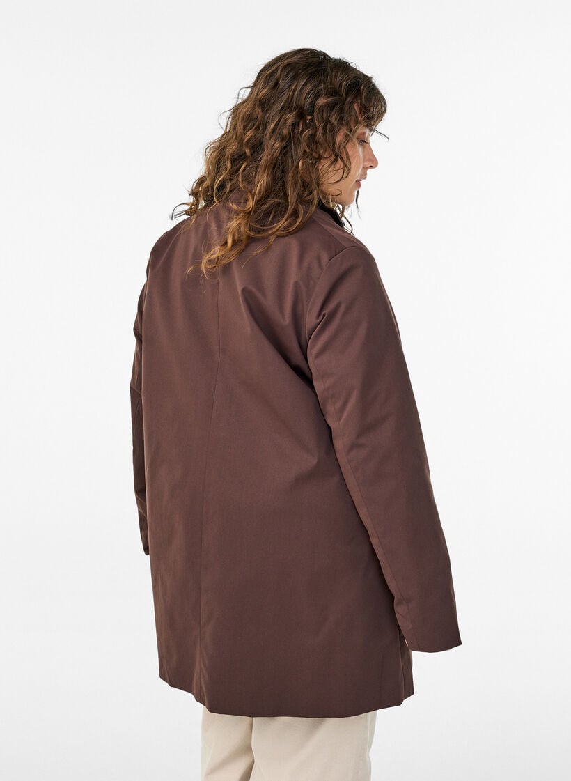 Waterafstotende lentejas met een A-lijnsnit, Bruin, Model image number 2
