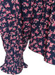 Blouse met gesmokte top en bloemenprint, Blauw, Packshot image number 3