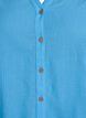 Katoenen blouse met V-hals, Blauw, Packshot image number 2