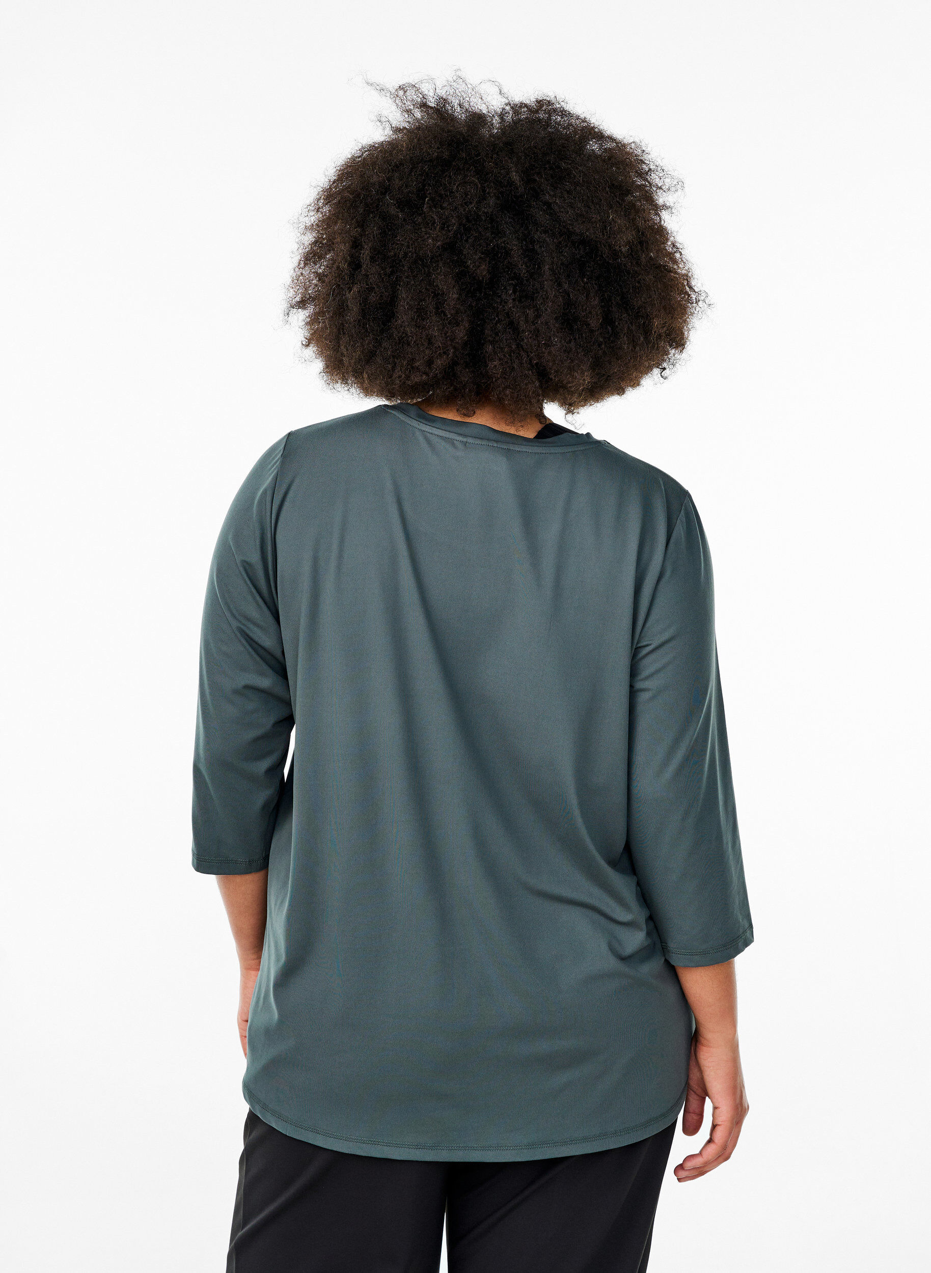 ZizziTraining blouse met 3/4 mouwen, Grijs, Model image number 2