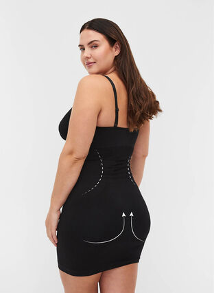 ZizziShapewear jurk met dunne bandjes, Black, Model image number 2