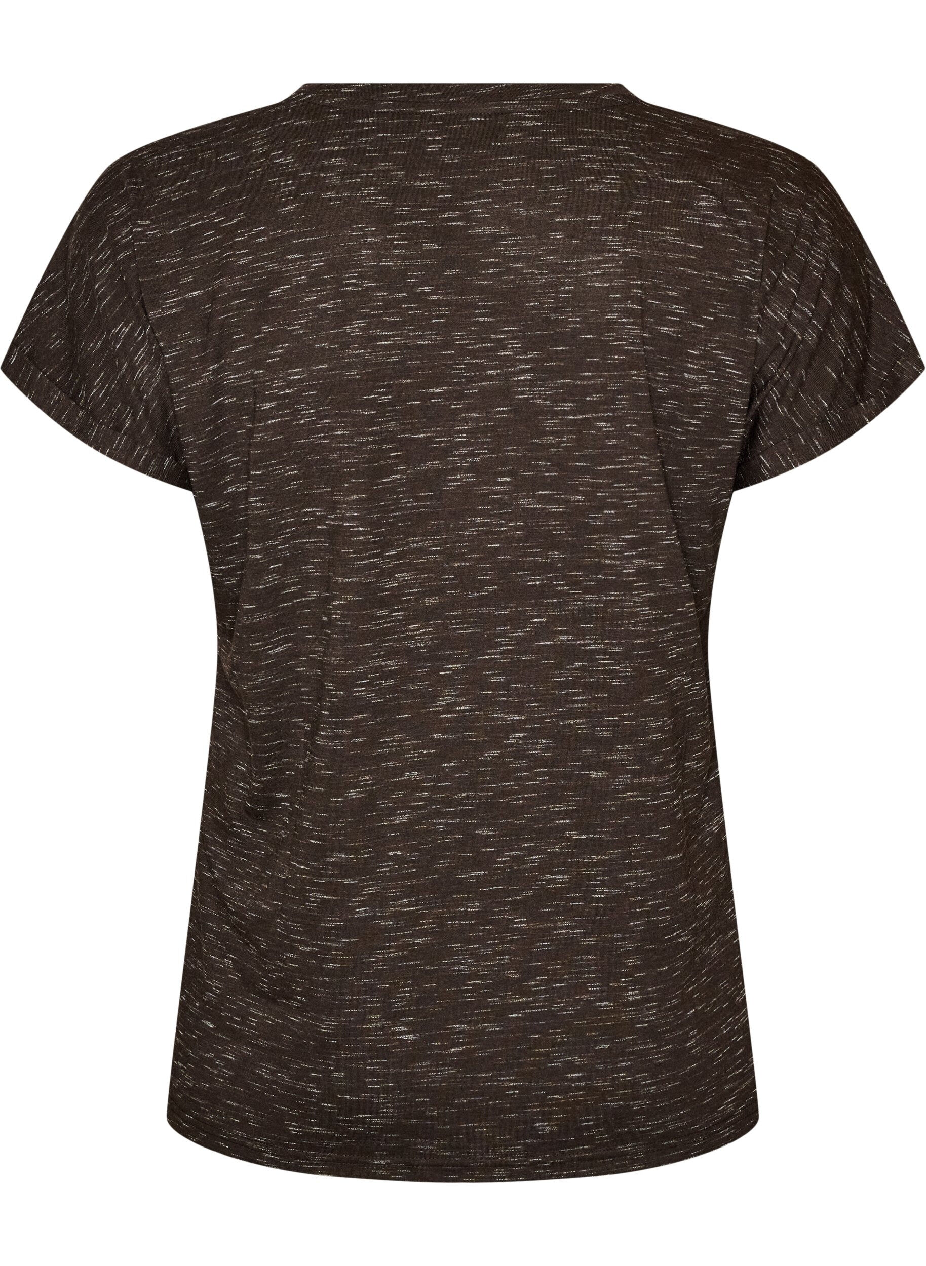 ZizziLos workout T-shirt met korte mouwen, Bruin, Packshot image number 1