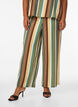 Losse viscose broek met strepen, Bruin, Model image number 2