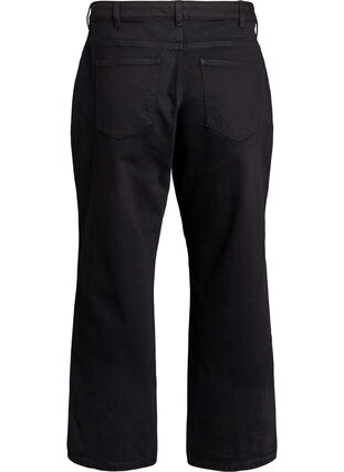 ZizziLosse jeans met gekorte lengte, Black Washed, Packshot image number 1