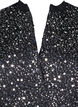 Paillettenjurk met V-hals en 3/4 mouwen, Black w. Sequins, Packshot image number 2