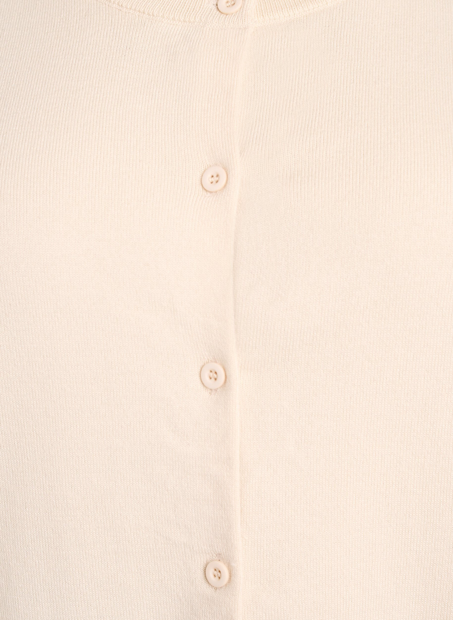 ZizziFLASH &ndash; Fijngebreide vest met ronde hals, Beige, Packshot image number 2