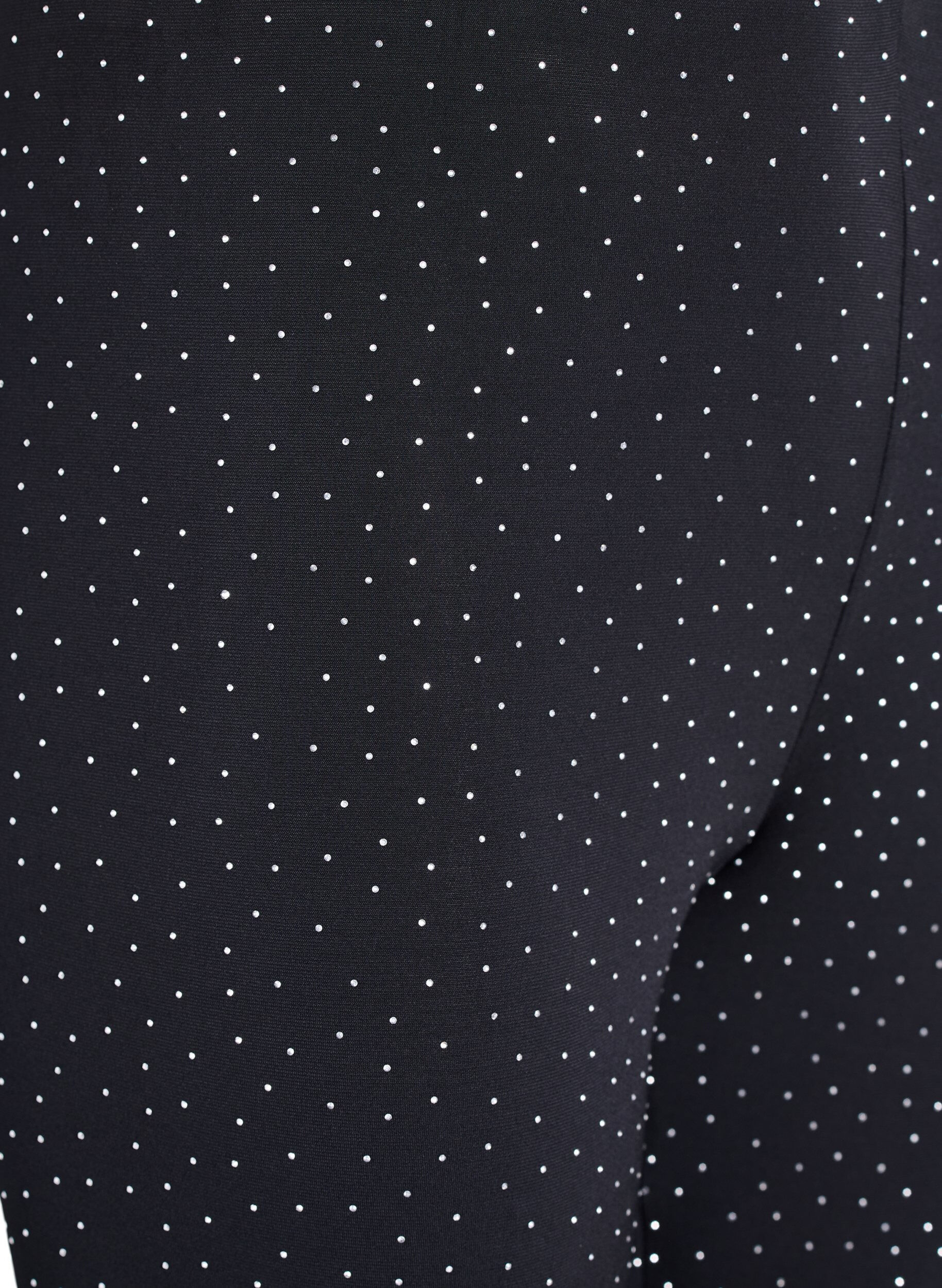 ZizziLeggings met rhinestones, Zwart, Packshot image number 2