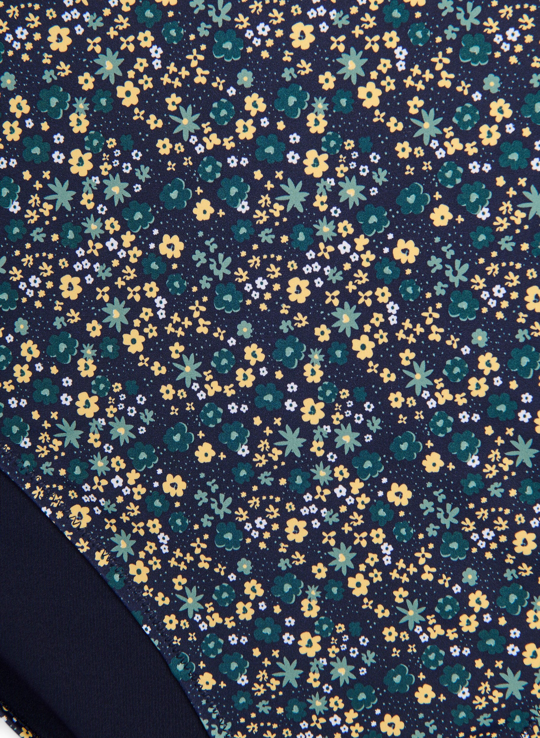 ZizziBikinibroekje met print en hoge taille, Groen, Packshot image number 2
