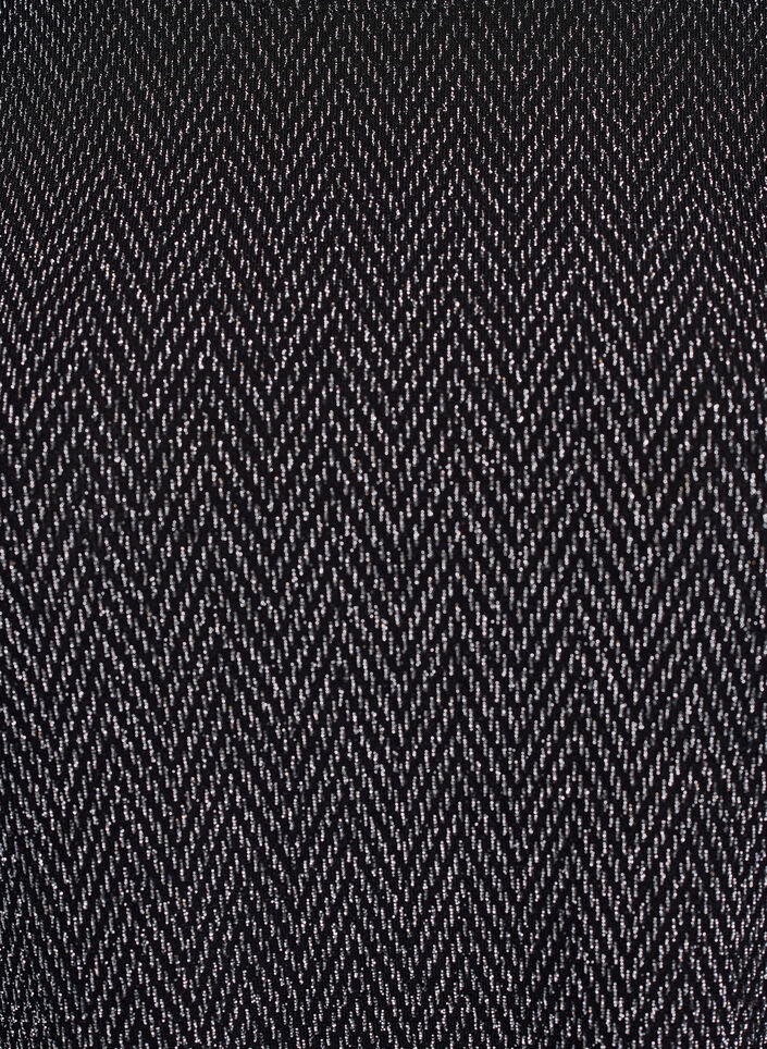 Korte jurk met glitterpatroon, Zwart Korte jurk met glitterpatroon, Zwart, Packshot