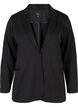 Blazer simple avec bouton et poches d&eacute;coratives, Noir, Packshot image number 0
