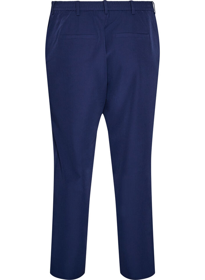 Broek met zakken en rechte pijpen, Blauw, Packshot image number 1