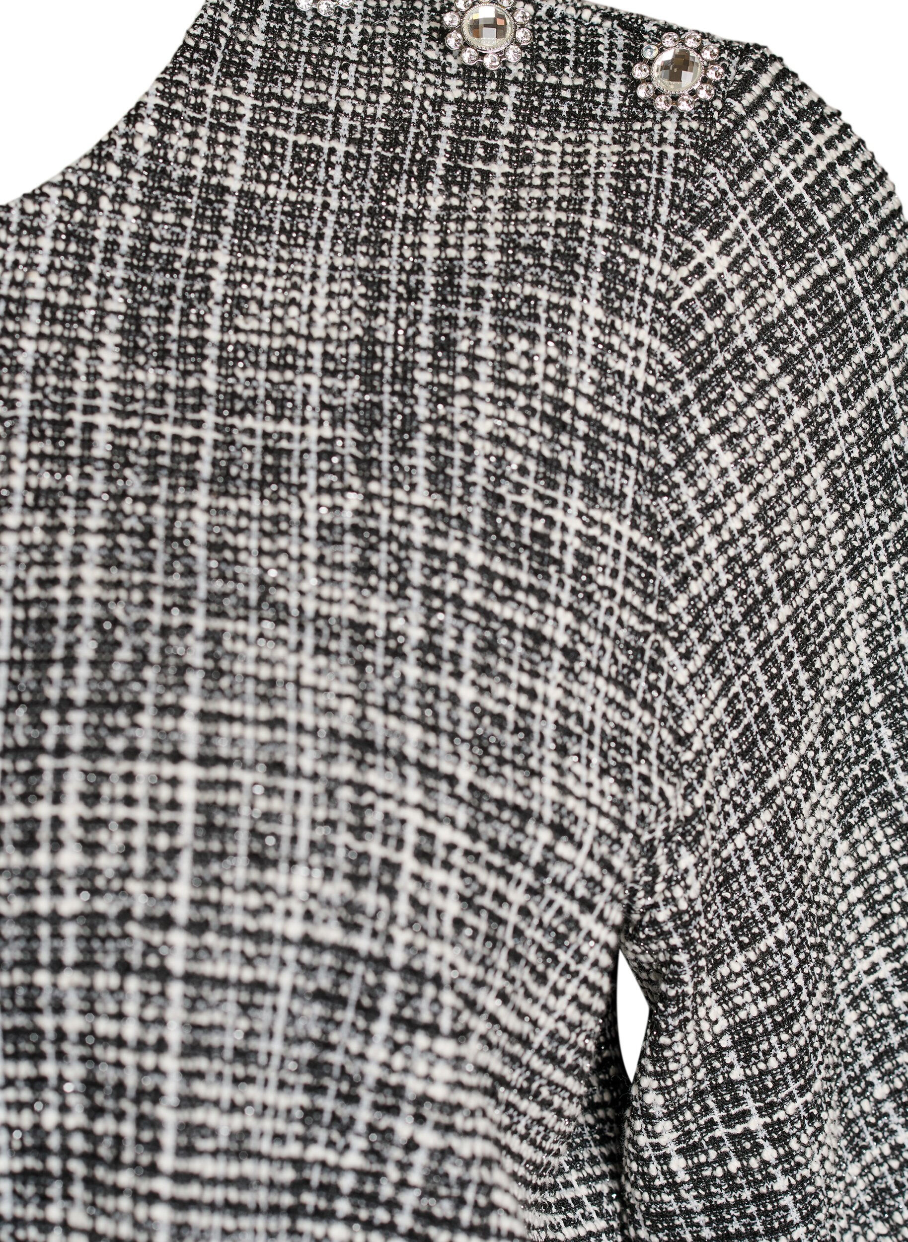 ZizziGeweven blouse met knoopdetail, Vanille, Packshot image number 2