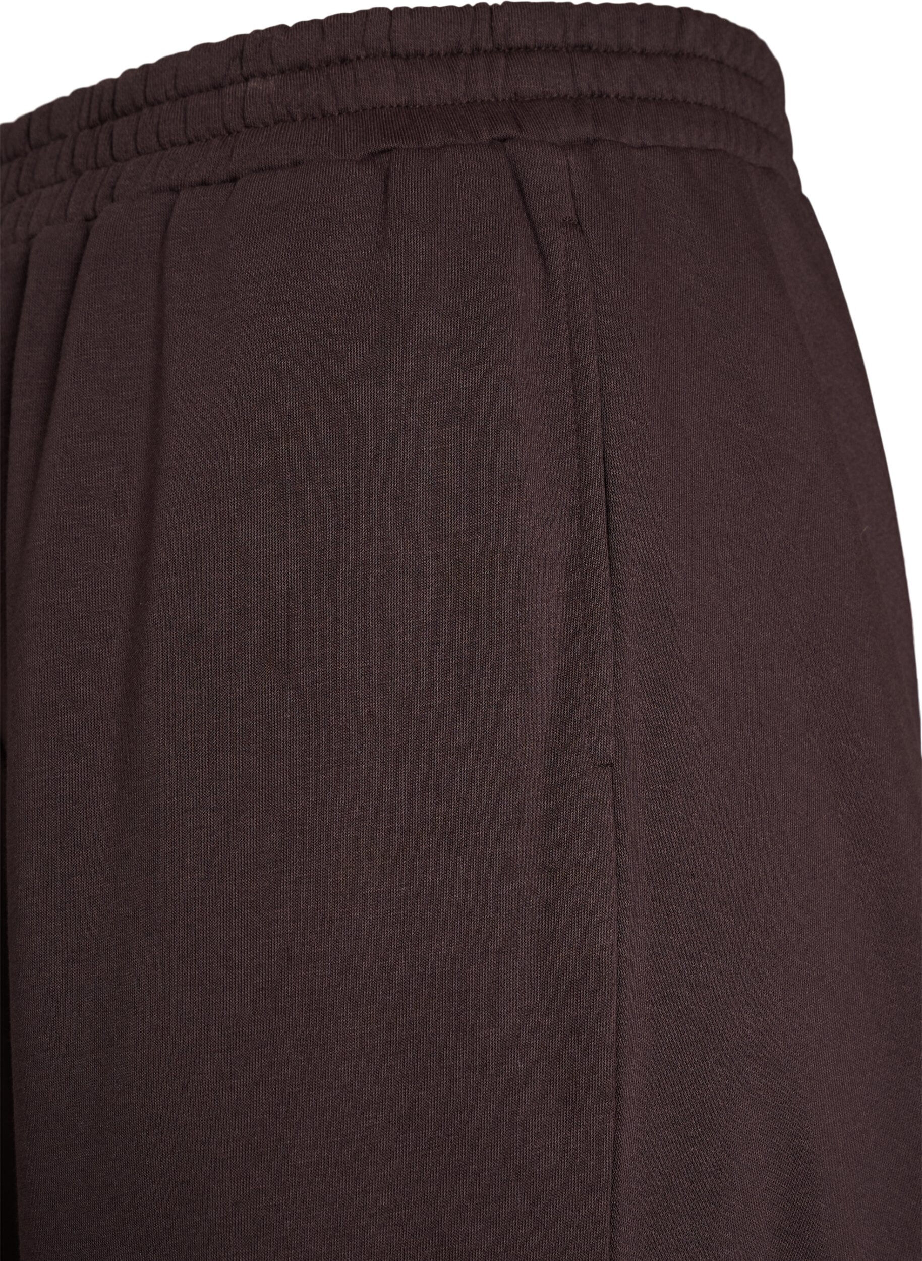ZizziSweatpants met hoge taille en wijde pijpen, Bruin, Packshot image number 2