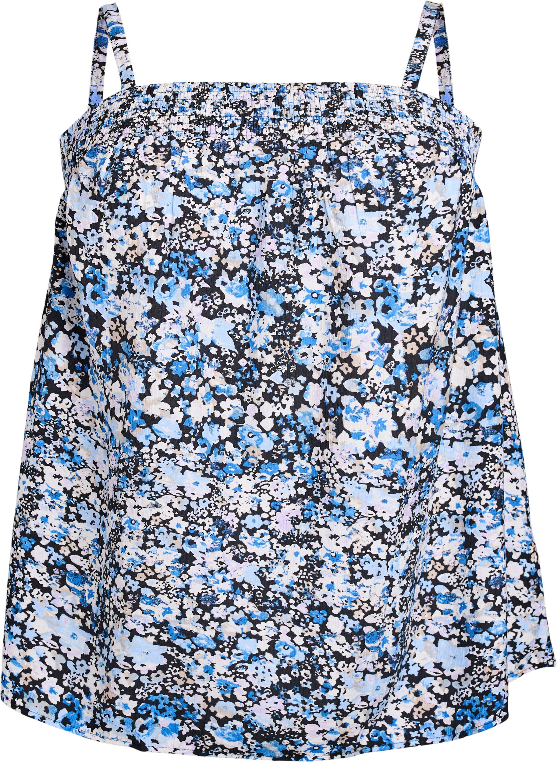 Viscose top met smalle bandjes