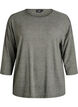 FLASH – Jersey blouse met 3/4 mouwen, Groen, Packshot image number 0