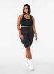 Lange strakke sport shorts, Zwart, Model image number 1