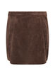 Korte corduroy rok met drukknopen, Bruin, Packshot image number 1