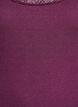Top met kanten rand, Donker Bordeaux, Packshot image number 2