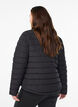 Sportieve gewatteerde jas met hoge kraag en zakken, Zwart, Model image number 2