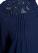 Katoenen mousseline blouse met geborduurde details, Blauw, Packshot image number 3