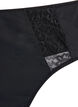 Set van 3 strings met kanten details, Zwart, Packshot image number 3