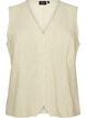 Gilet ray&eacute; en lin et viscose, Vert clair, Packshot image number 0