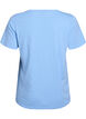 T-shirt met korte mouwen en V-hals, Blauw, Packshot image number 1