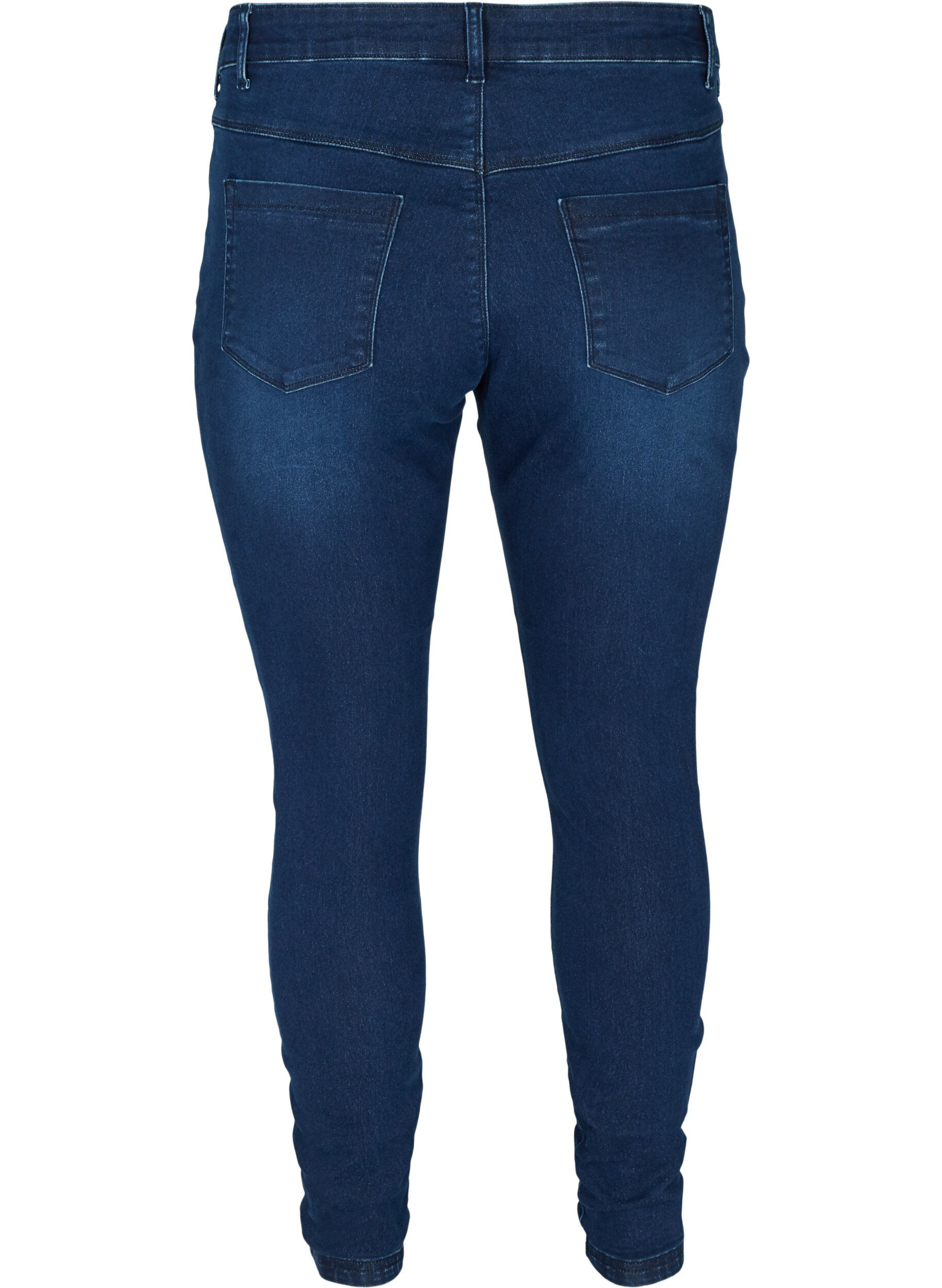 ZizziJeggings van katoenmix, Dark blue denim, Packshot image number 1